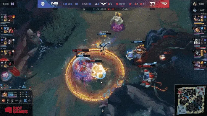 华体会官网入口-LCK：Keria波比闪现钉AD配合Faker绕后，T1厄塔汗团0换5