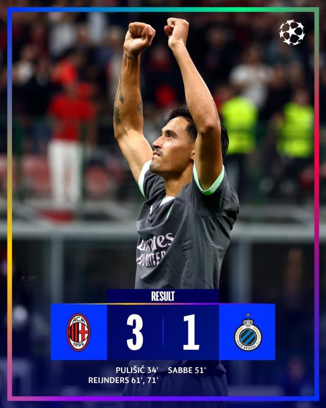 华体会官网入口-【欧冠】米兰3比1十人布鲁日，赖因德斯梅开二度